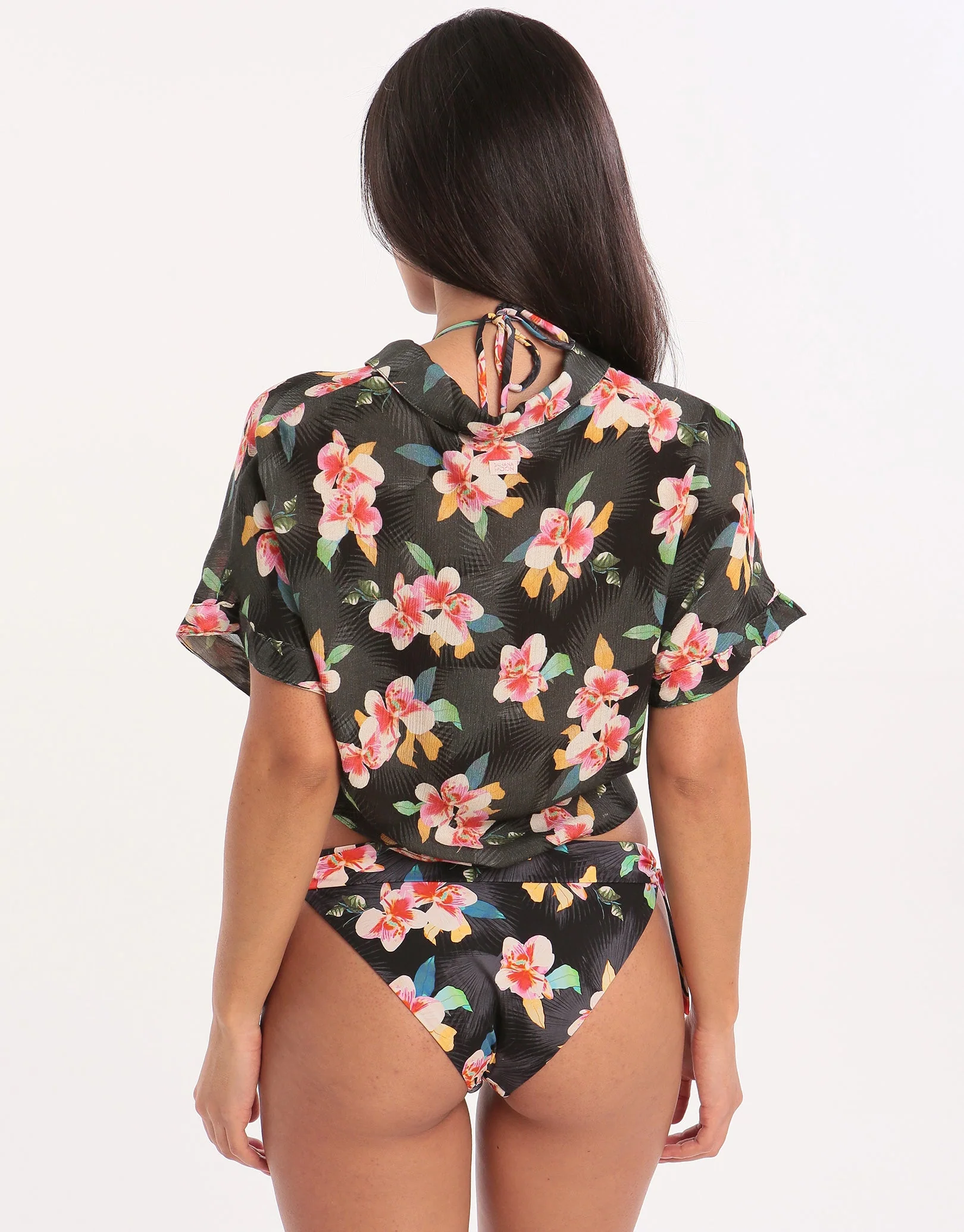 Botalica Kaimi Cropped Shirt - Black - Image 4