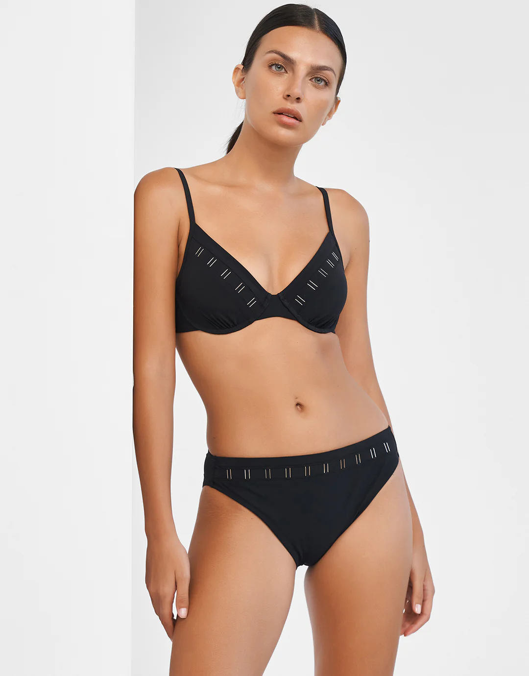 Code Underwired Bikini Top - Black - Image 2