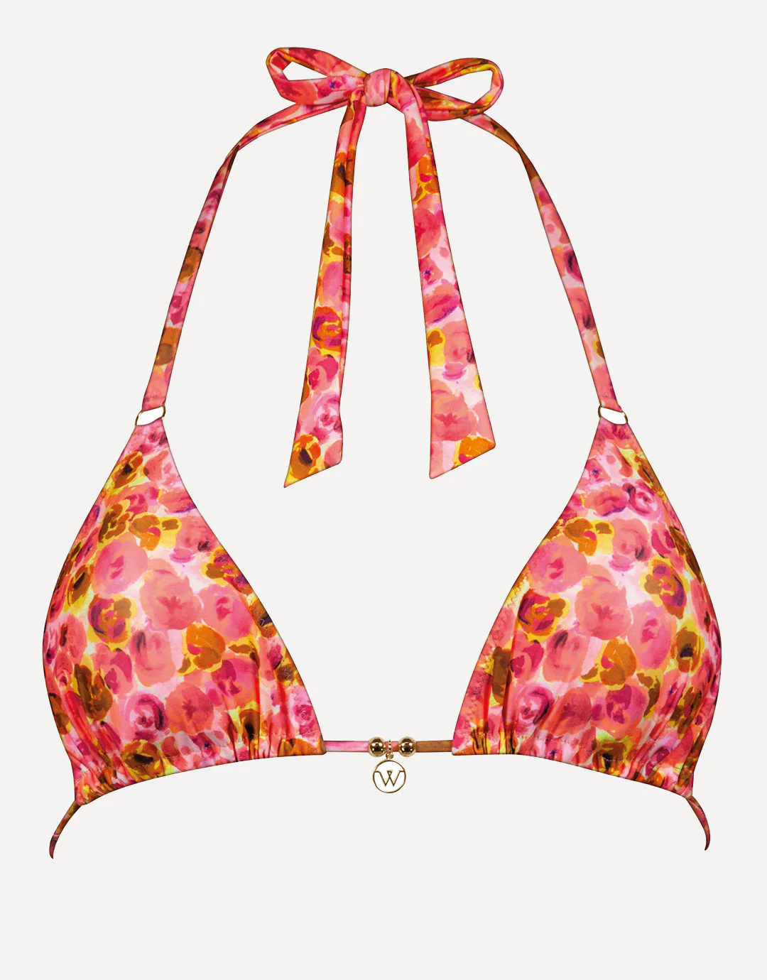 Euphoric Bloomwave Triangle Bikini Top - Sunsoaked Neons