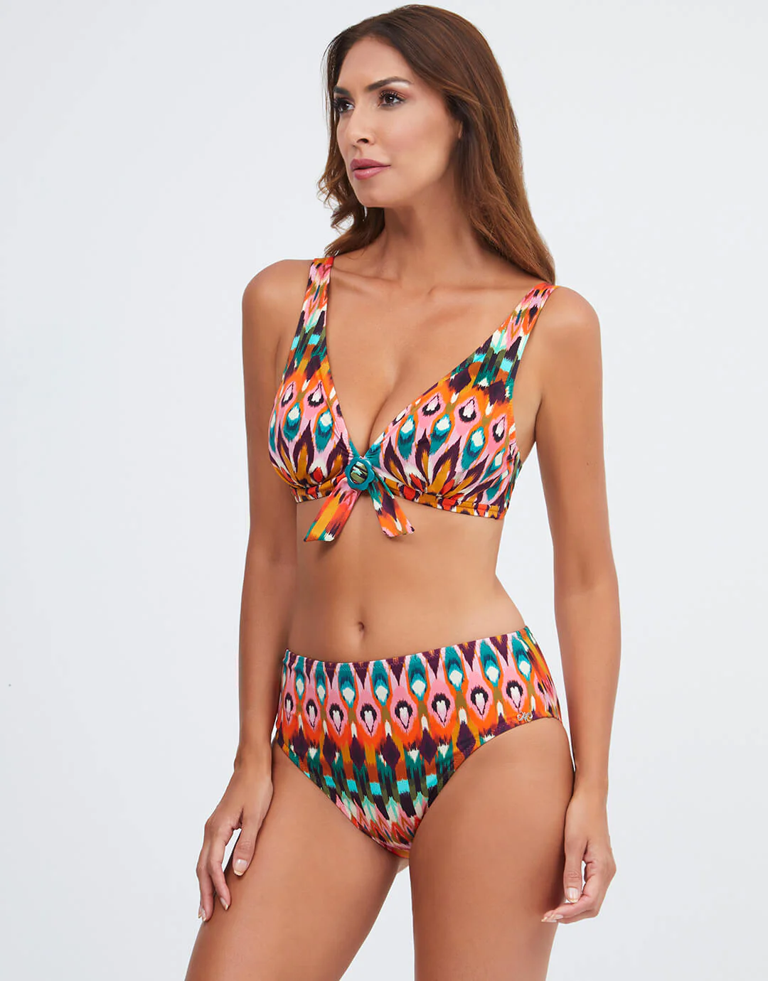 Ipanema Maxi Control Bikini Pant - Pink Multi - Image 3