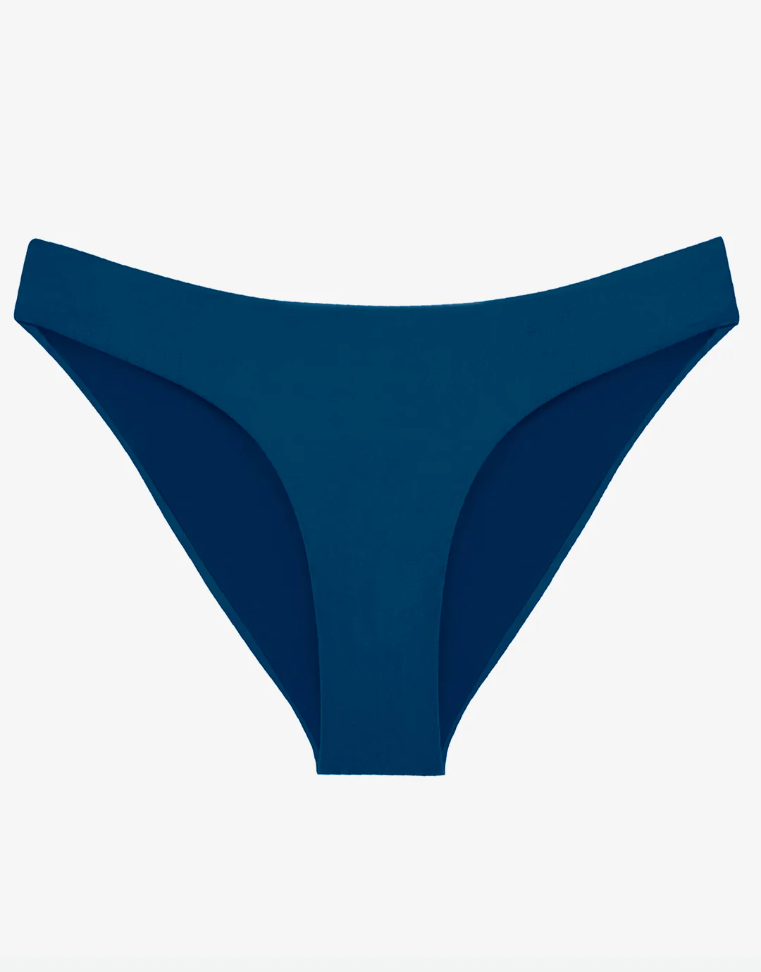 Island Blue Basic Ruched Full Bikini Pant - Blue - Image 4