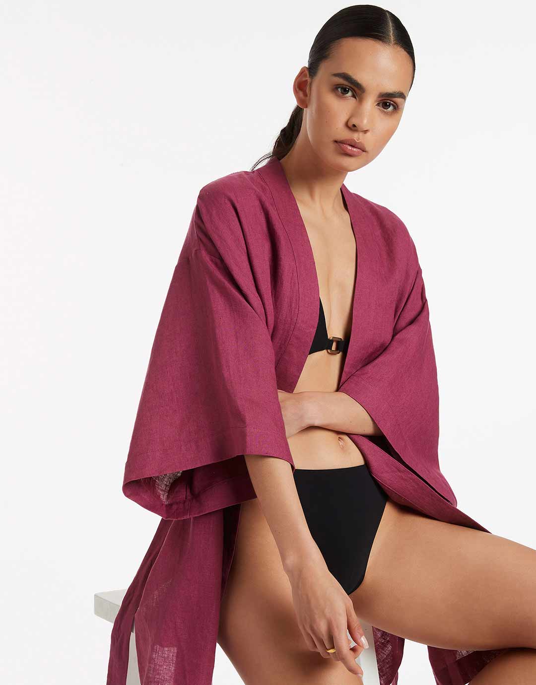 Jetset Beach Robe - Orchid - Image 3