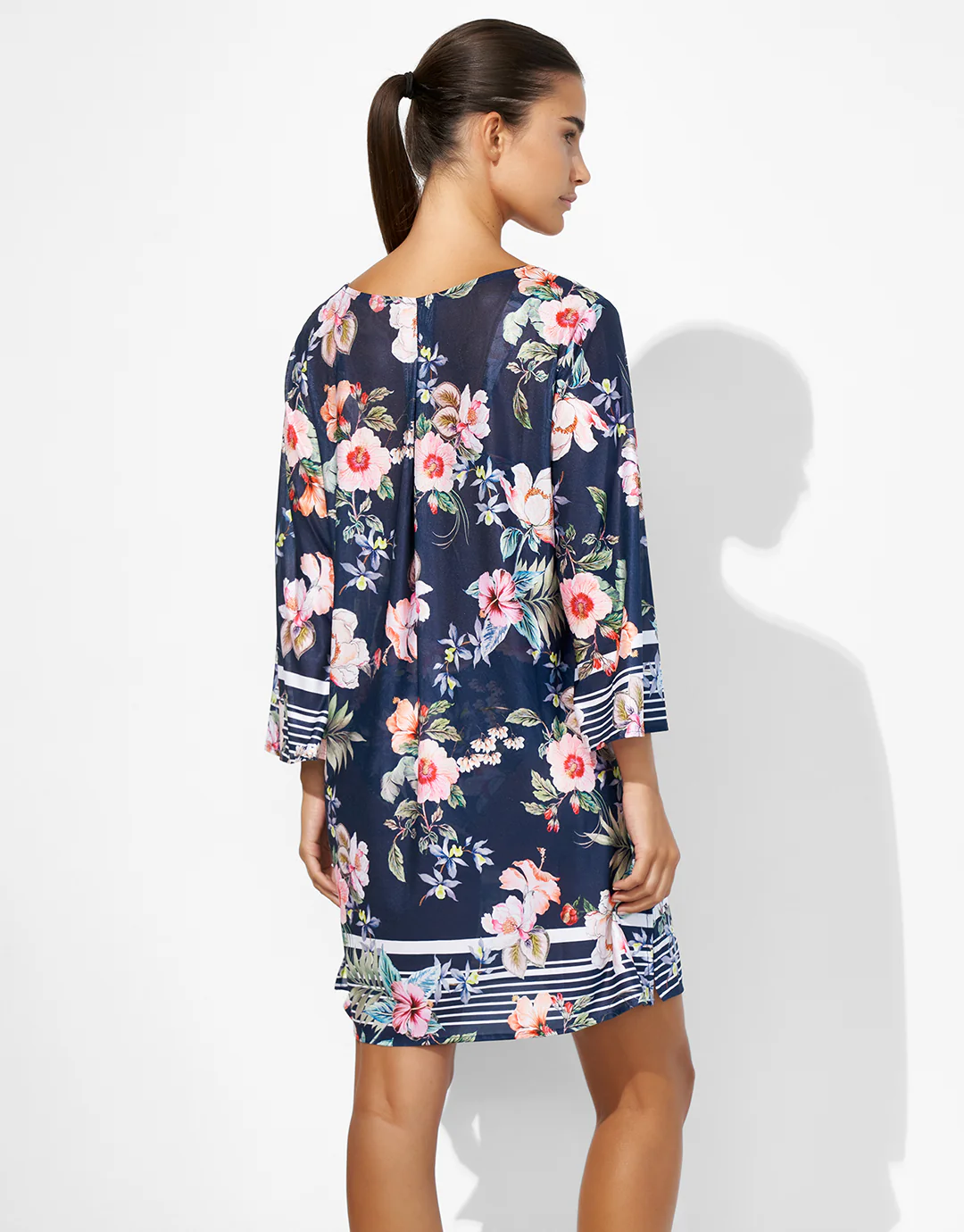Lush Delight Tunic - Hibiscus Indigo - Image 2