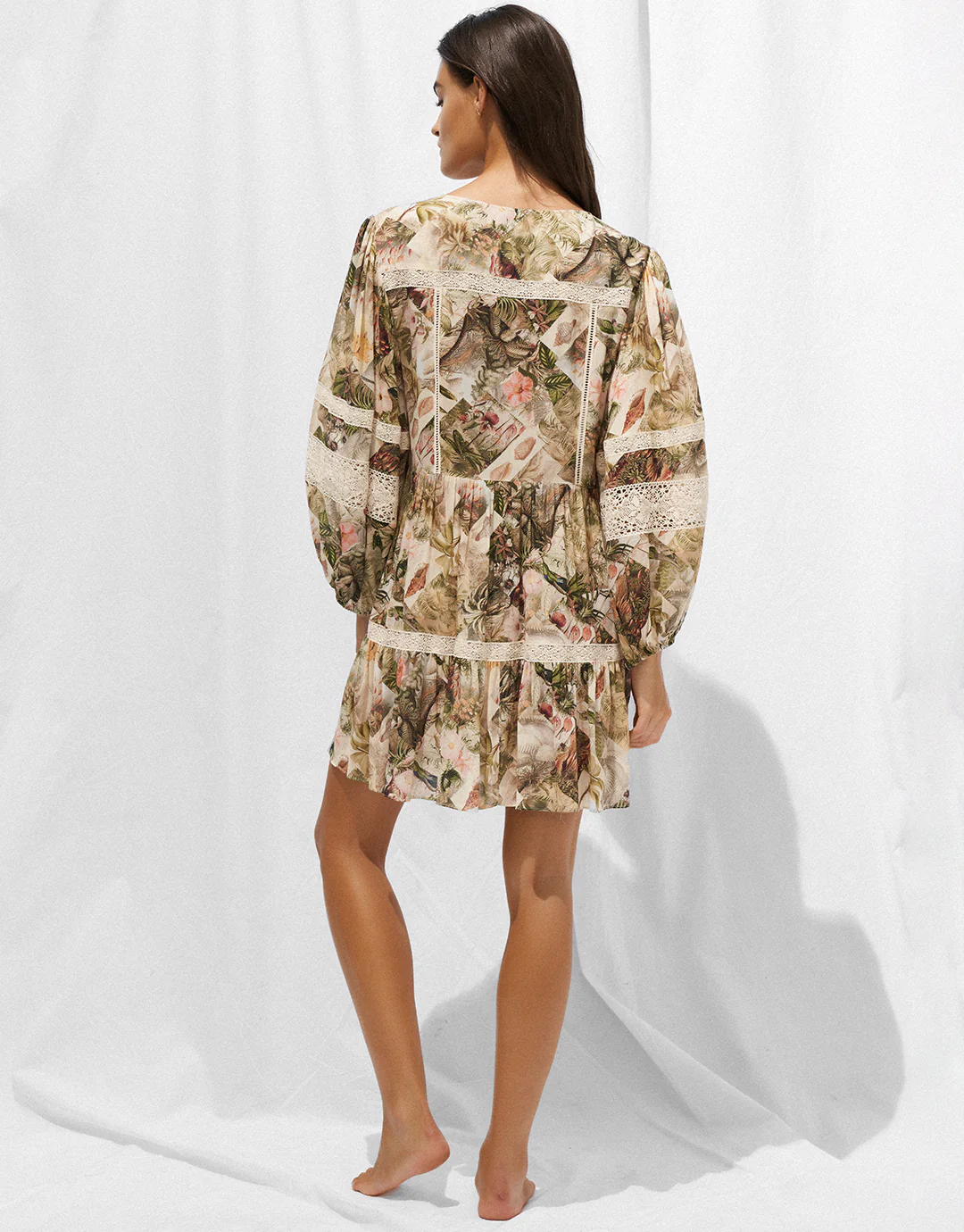 Lush Utopia Mini Tunic Dress - Botanical Camo - Image 2