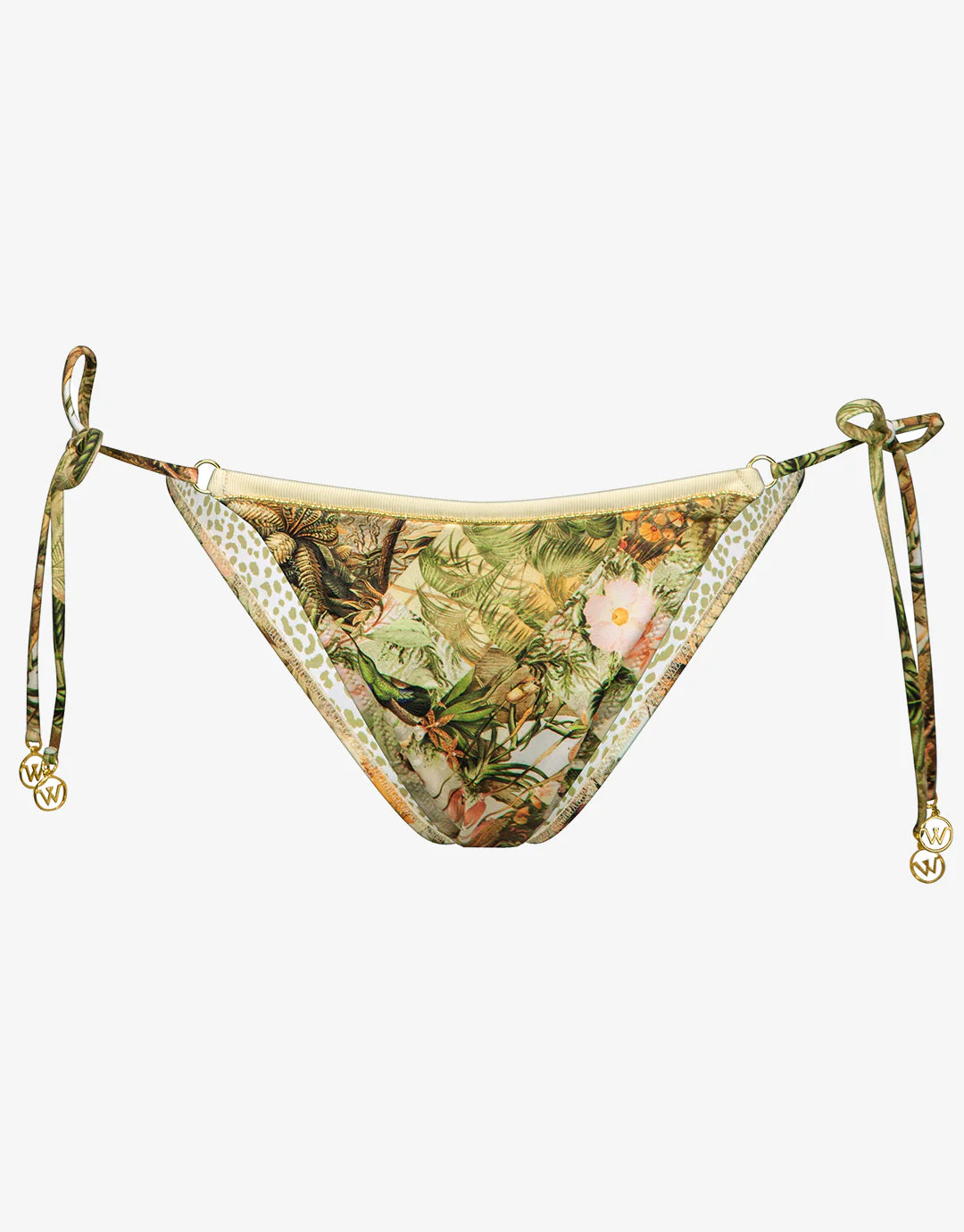 Lush Utopia Tie Side Bikini Pant - Botanical Camo - Image 5
