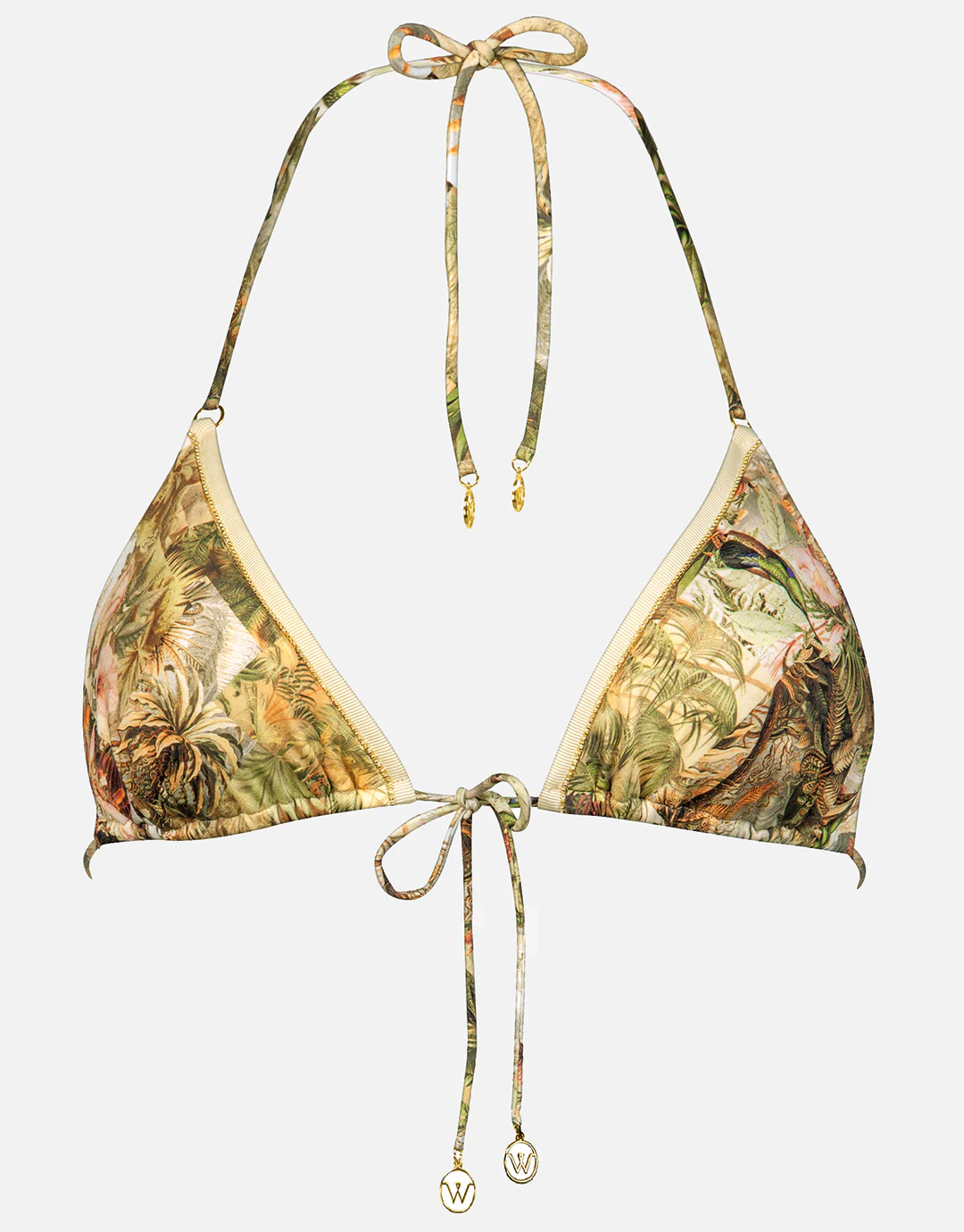 Lush Utopia Triangle Bikini Top - Botanical Camo - Image 5