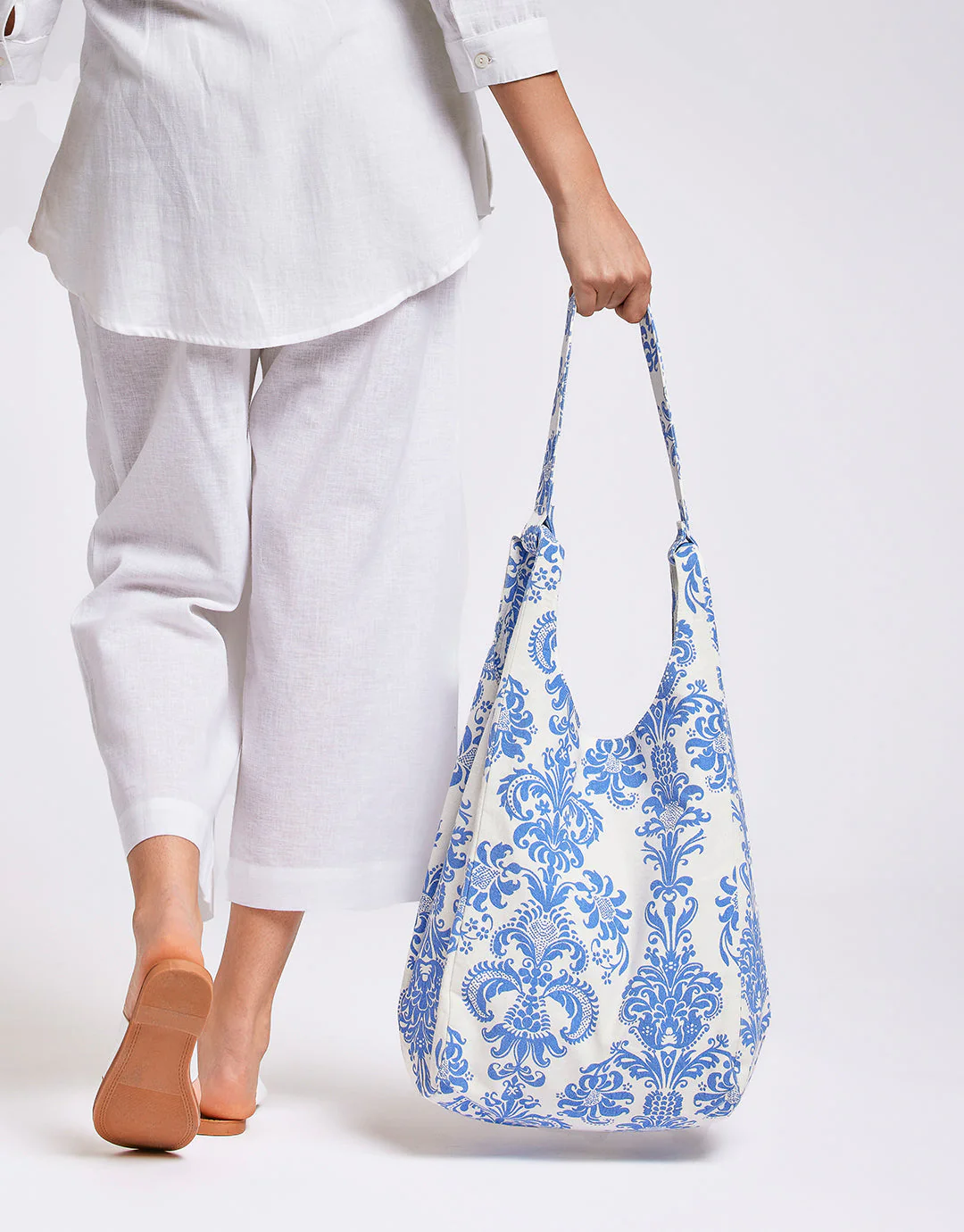 Maya Paisley Beach Bag - Multi Blue - Image 3