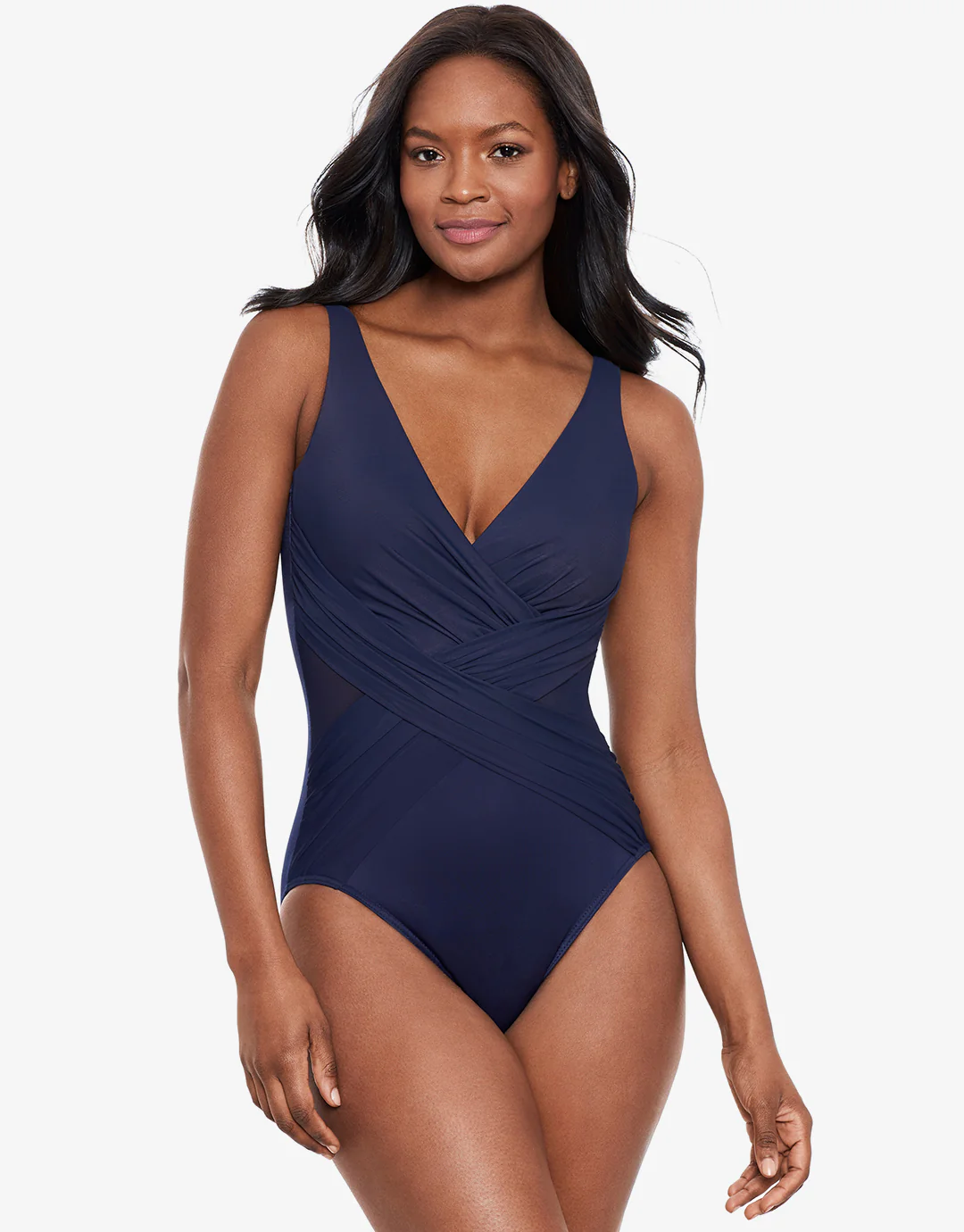 Illusionist Crossover Swimsuit - Midnight - Image 3