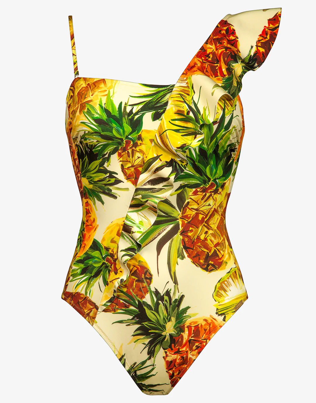 Optimist Ruffle Shoulder Swimsuit - Pina Colada - Image 5