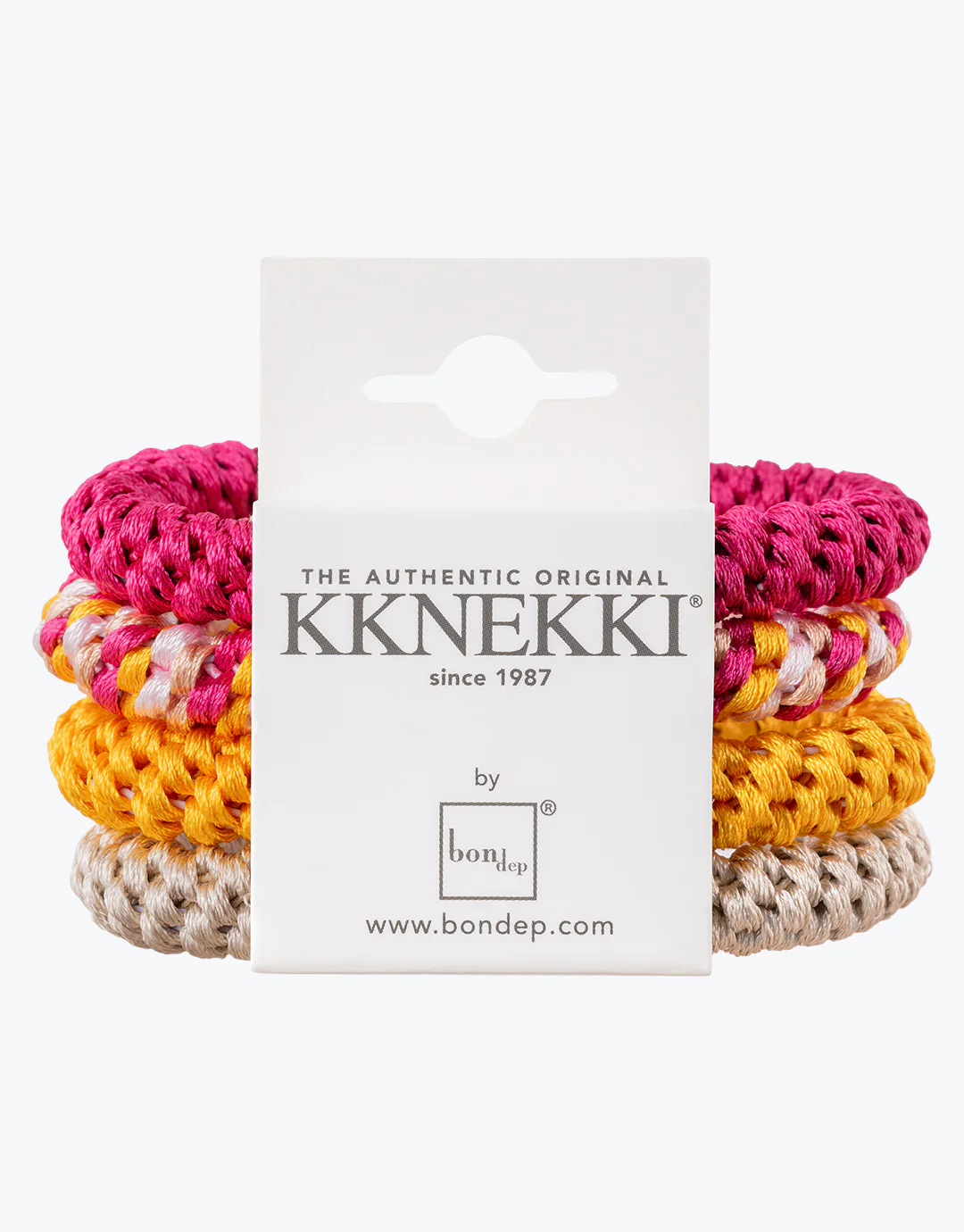 Original Hair Tie Bundle -Ivory, Pink and Golden Yellow