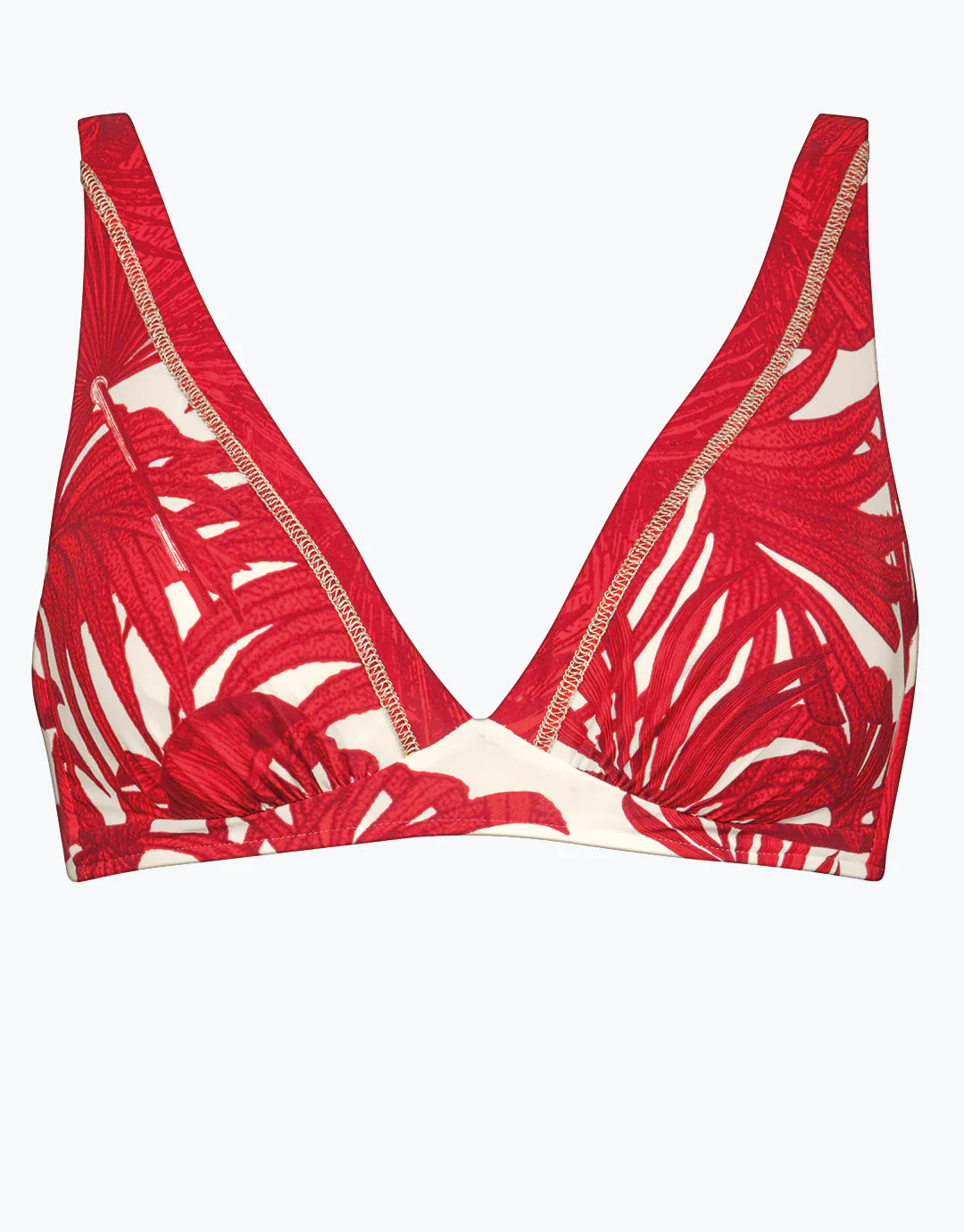 Palmaria Underwired Bikini Top - Cream Rouge - Image 5