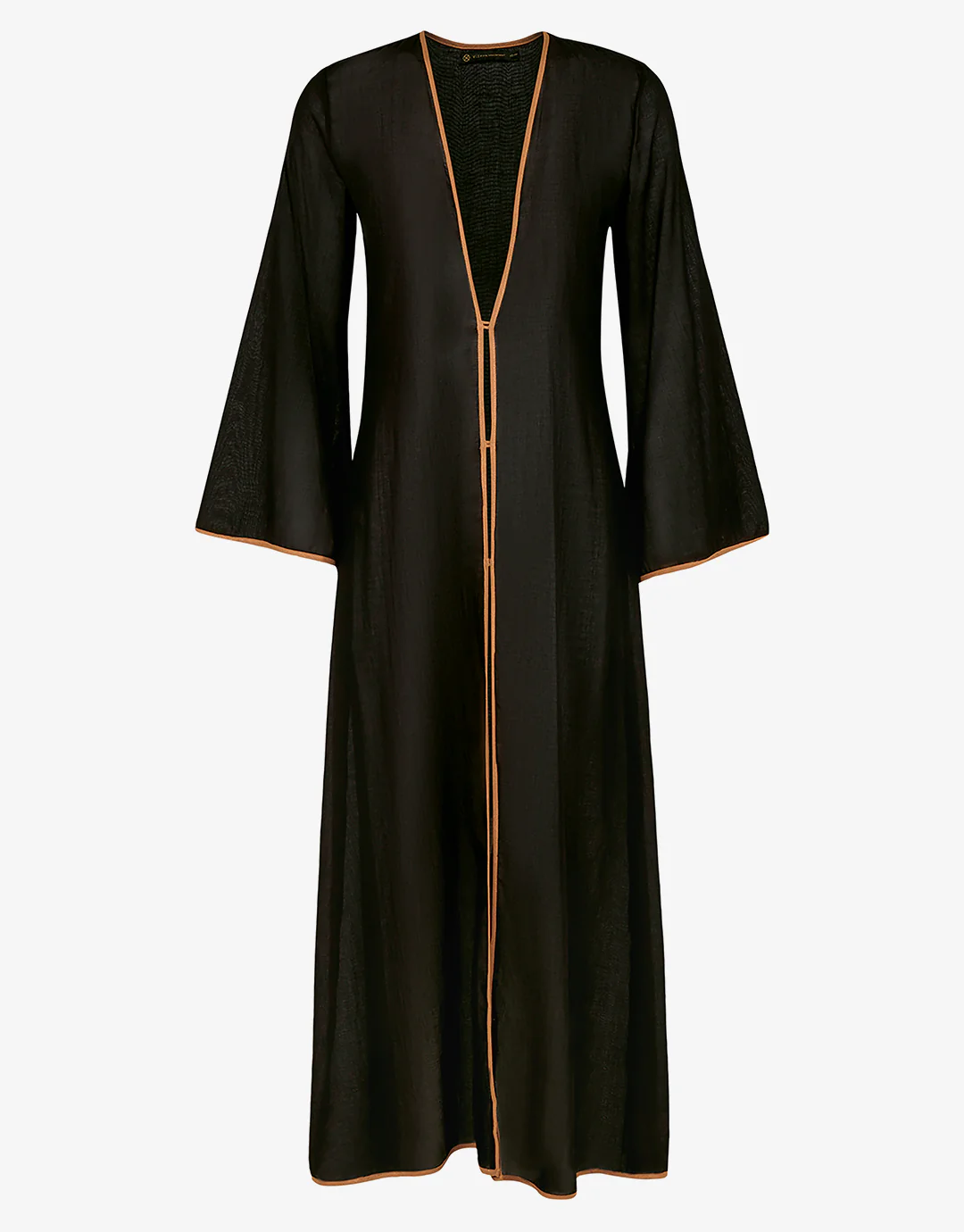 Peony Long Cover Up - Black - Image 5