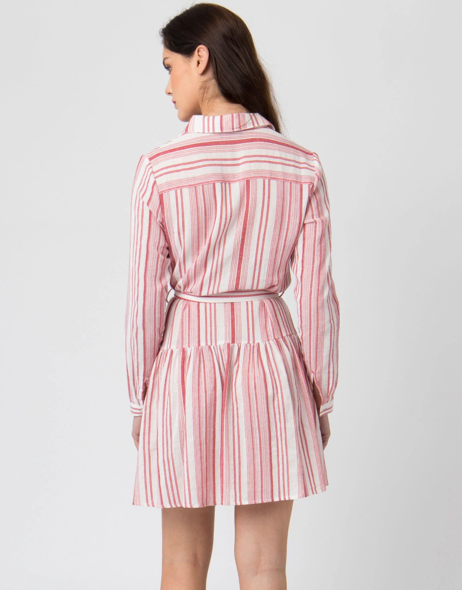 Calla Dress - White/Red - Image 3
