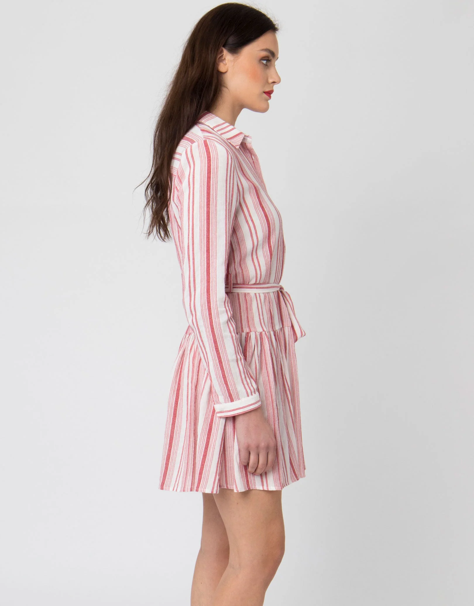 Calla Dress - White/Red - Image 4