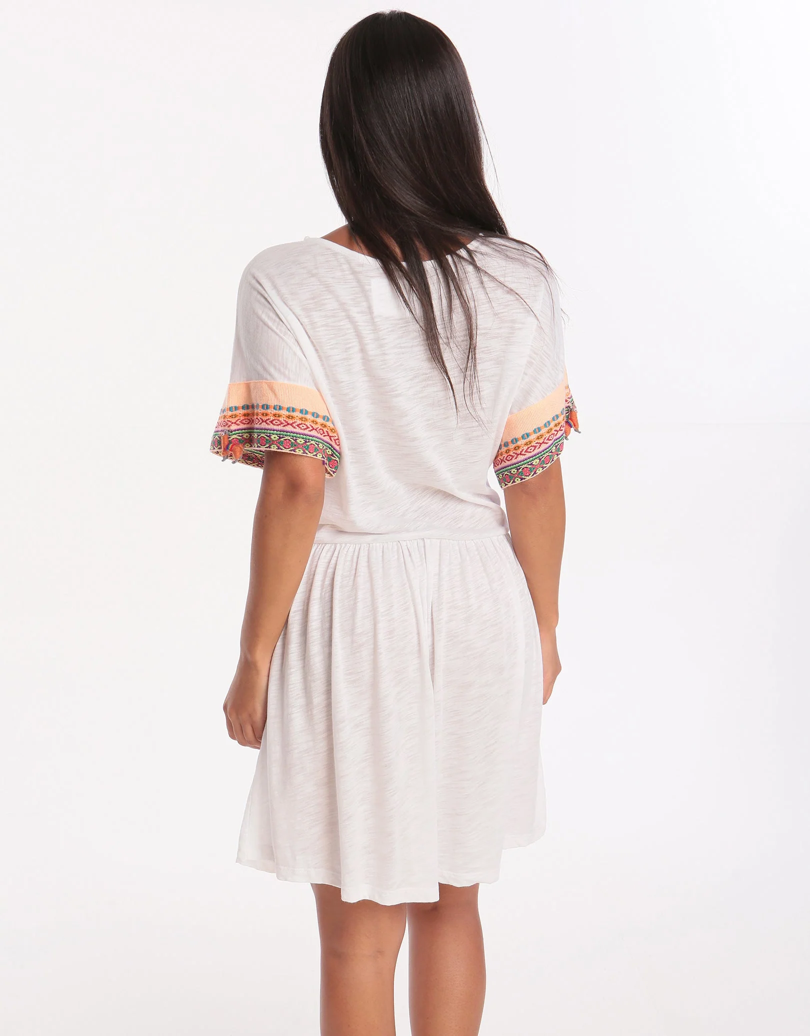 Little Llama Dress - White - Image 3