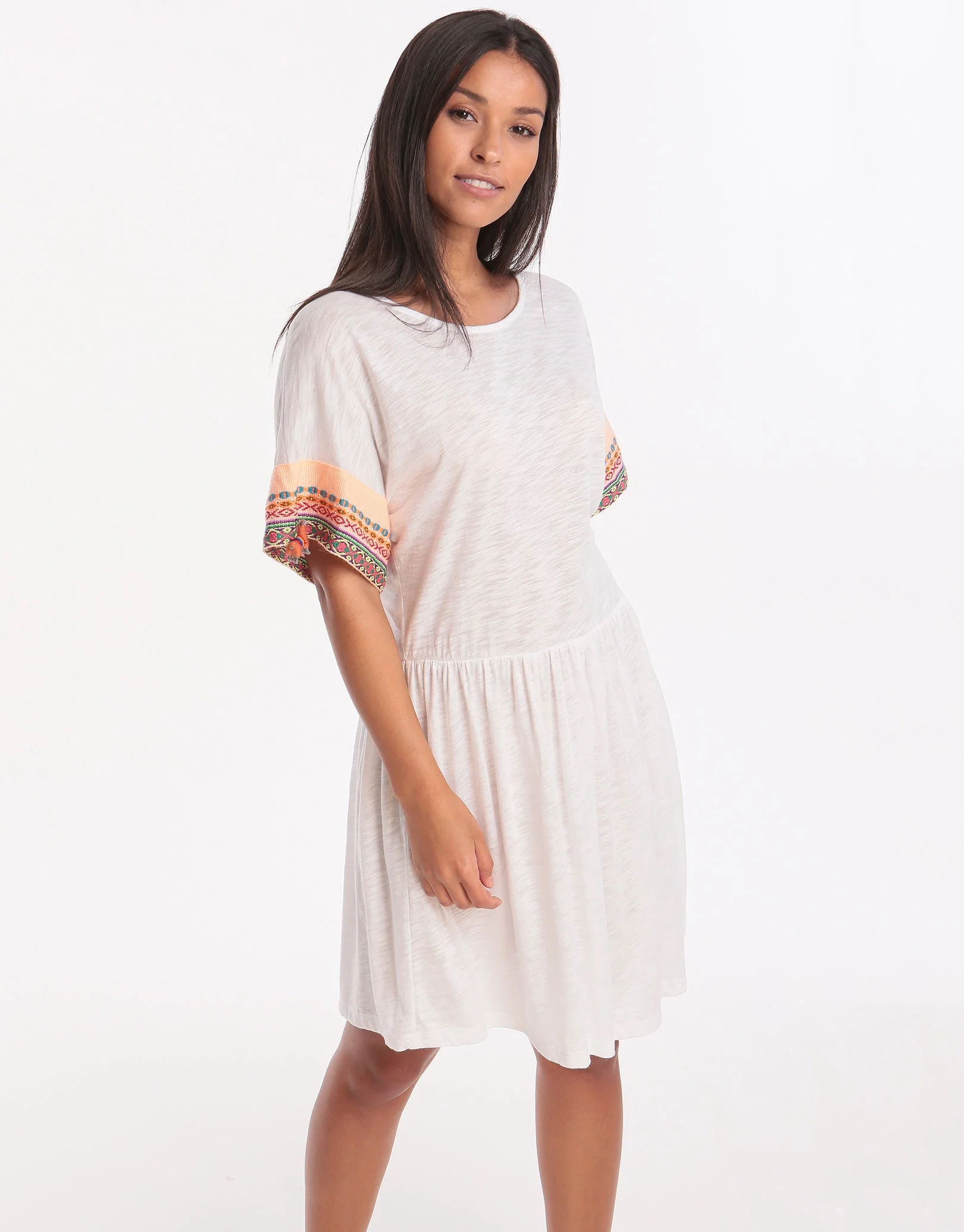 Little Llama Dress - White - Image 4