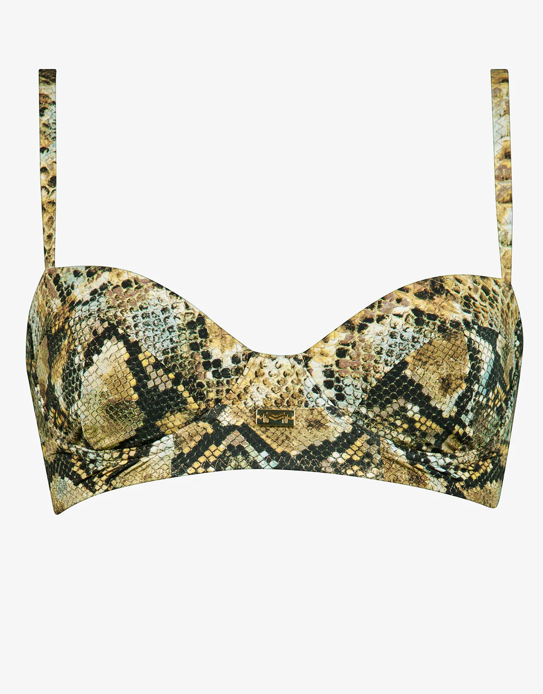 Serpent Underwired Balconet Bikini Top - Python - Image 6