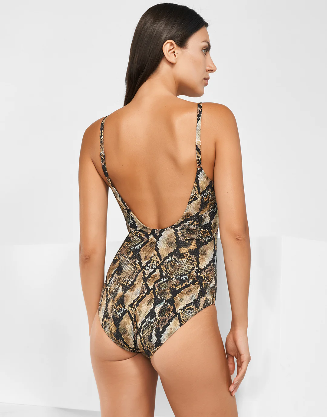 Serpent Underwired Ring Front Swimsuit - Python - Image 2