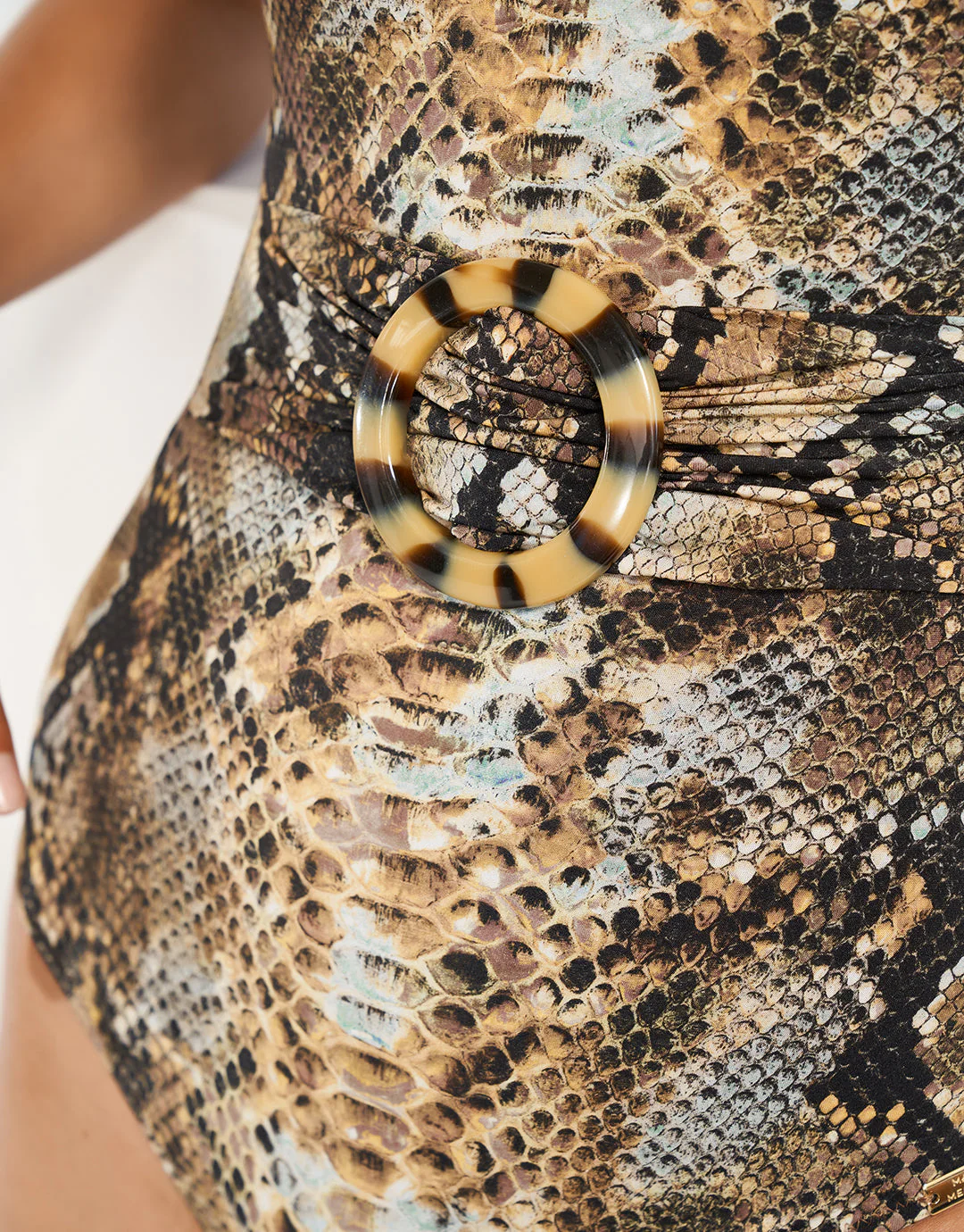 Serpent Underwired Ring Front Swimsuit - Python - Image 3