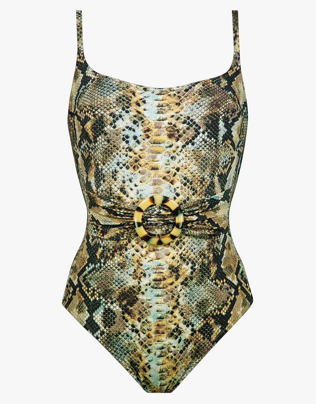 Serpent Underwired Ring Front Swimsuit - Python - Image 4