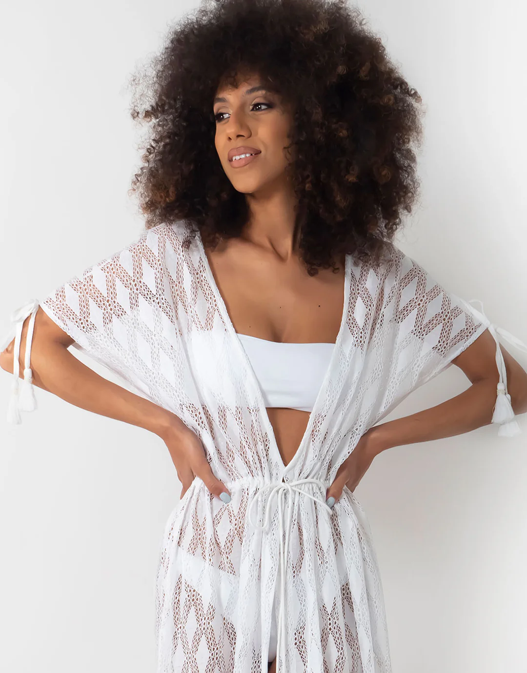 Temptation Kaftan - White - Image 4