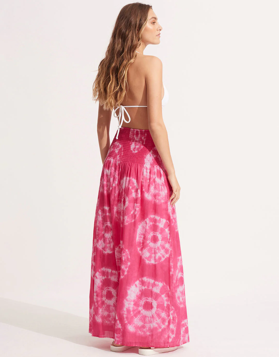 Tie Dye Skirt Dress - Rose Pink - Image 5