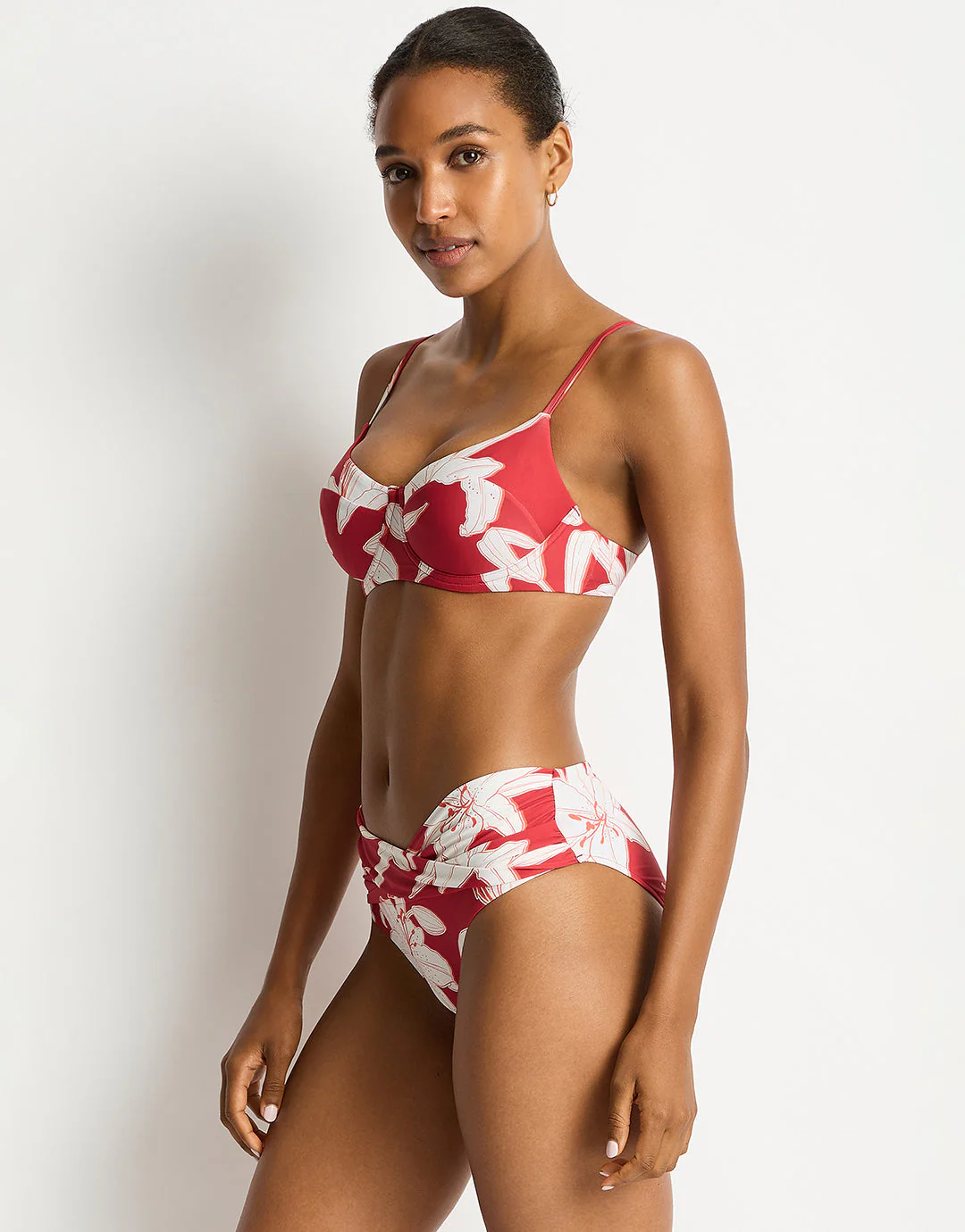 Veridian Balconette Bra Bikini Top - Ruby - Image 3