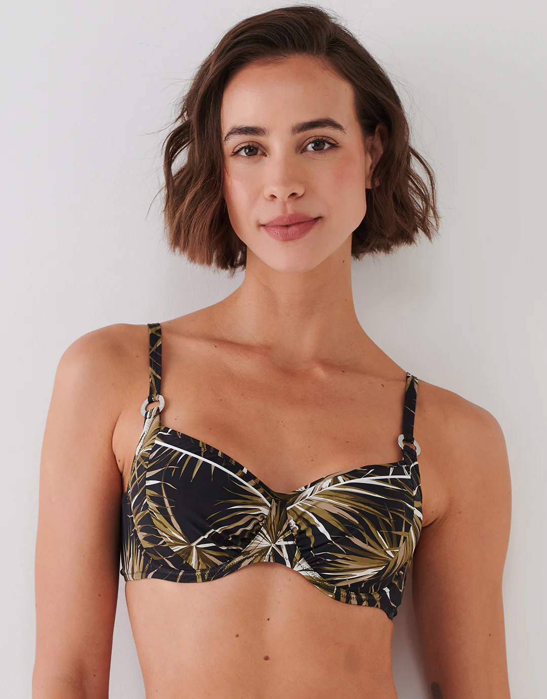 Yucca Flash Underwired Bikini Set - Black Khaki - Image 4